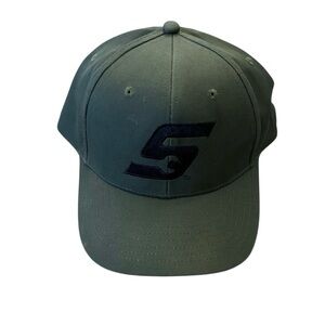 Snap On Green Cap with Black Logo